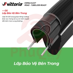 Vỏ Vittoria Corsa N.EXT Tubeless hộp 2 cái G2.0 tặng keo Sealant 80ml (VAT)