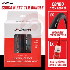 Vỏ Vittoria Corsa N.EXT Tubeless hộp 2 cái G2.0 tặng keo Sealant 80ml (VAT)