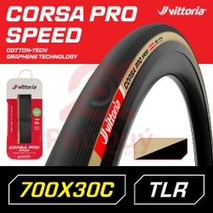 Vỏ Vittoria Corsa Pro Speed 700X30C TUBELESS  COTTON G2.0 (VAT)