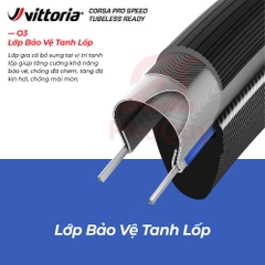 Vỏ Vittoria Corsa Pro Speed 700X30C TUBELESS  COTTON G2.0 (VAT)