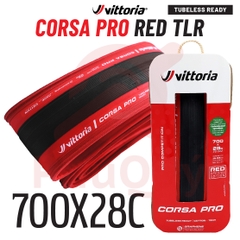 Vỏ VITTORIA CORSA PRO RED SPECIAL EDITION 700X28C ( Vat )
