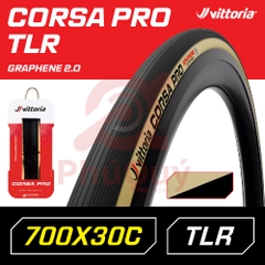 Vỏ Vittoria Corsa Pro Tubeless Hộp Đỏ 700X30C Hông Vàng G2.0 (VAT)