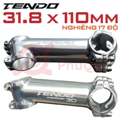 Pô tăng TENDO 31.8 x 110mm Nhôm Bạc Nghiêng 17 Độ PT02