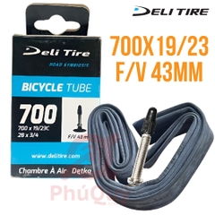 Ruột xe đạp Deli Tire 700x19/23 van Pháp 43mm F/V (VAT)