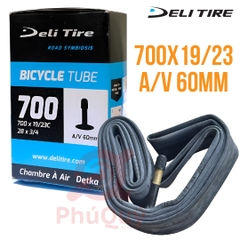 Ruột xe đạp Deli Tire 700x19/23 van Mỹ 60mm A/V (VAT)