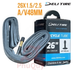 Ruột xe đạp Deli Tire 26x1.5/2.0 van Mỹ 48mm A/V (VAT)