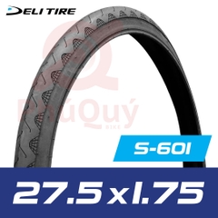 Vỏ Deli 27.5x1.75 (47-584) S601 gai trơn có talon (VAT)