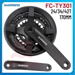DĨA SHIMANO 3 TẦNG SHIMANO 42T 170mm FC-TY301