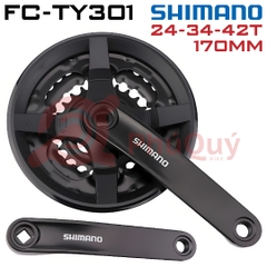 Đùi Dĩa SHIMANO 3 Tầng SHIMANO 42T 170mm FC-TY301