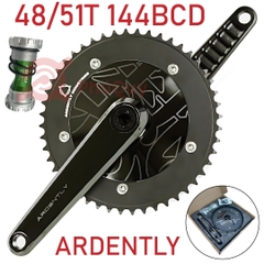 Dĩa FixedGear 1 Tầng ARDENTLY Đĩa Đặc 144BCD Kèm BB
