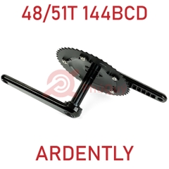 Dĩa FixedGear 1 Tầng ARDENTLY Đĩa Đặc 144BCD Kèm BB