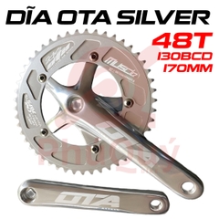 Dĩa FixedGear OTA Bạc 48T Cốt Vuông