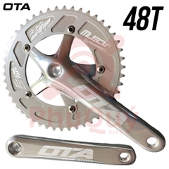 Dĩa FixedGear OTA Bạc 48T Cốt Vuông