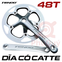 Dĩa 48T Tendo bạc có Catte