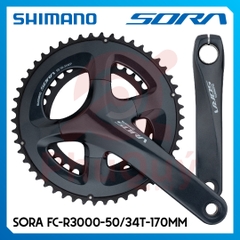 Giò Dĩa SORA R3000 50-34T 170mm Kèm BB