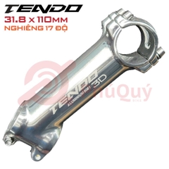 Pô tăng TENDO 31.8 x 110mm Nhôm Bạc Nghiêng 17 Độ PT02