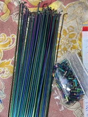 Căm Xe Đạp 7 Màu Đầu J Dài 270mm Kèm Chân Căm