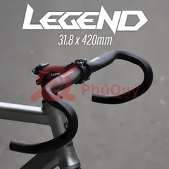 Ghi đông LEGEND Cong Dẹp Nhôm 31.8  Size 420mm