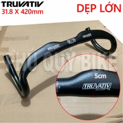 Ghi Đông Nhôm TRUVATIV 31.8 Cong Dẹp Lớn