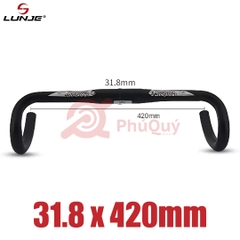 Ghi Đông Cong LUNJE 31.8 Xe ROAD 420mm