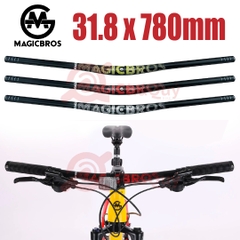 Ghi Đông MTB Cánh Én 31.8 MAGICBROS - ĐEN BẠC