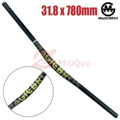Ghi Đông MTB Cánh Én 31.8 MAGICBROS - ĐEN VÀNG
