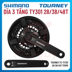 DĨA SHIMANO 3 TẦNG SHIMANO 48T 170mm FC-TY301