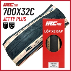 Vỏ IRC 700x32c ĐEN & NÂU Jetty Plus Kevlar Bead (VAT)