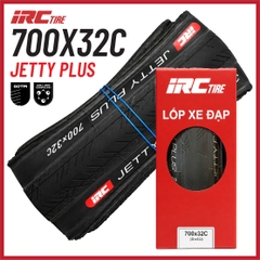 Vỏ IRC 700x32c ĐEN & NÂU Jetty Plus Kevlar Bead (VAT)