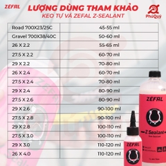Keo tự vá ZEFAL Z-Sealant 1000ml (VAT)
