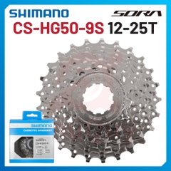 LÍP 9 HG50 SHIMANO 12-25T HỘP GIẤY CHÍNH HÃNG