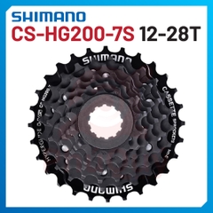 LÍP 7 THẢ HG200 SHIMANO 12-28T CHINA MÀU ĐEN