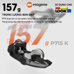 Pedal Đo Lực Magene P715S Chuẩn SHIMANO & KEO LOOK