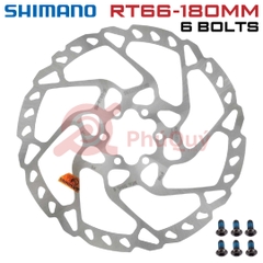Đĩa Thắng SHIMANO RT66 180mm (Kèm 6 Ốc) HÀNG HỘP VAT