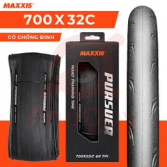 Vỏ gấp Maxxis 700x32c Pursuer trơn không talon (VAT)