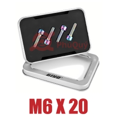 Ốc Đùi Dĩa Trái M6X20 GIYO Vàng / 7 Màu