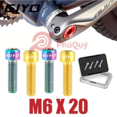Ốc Đùi Dĩa Trái M6X20 GIYO Vàng / 7 Màu