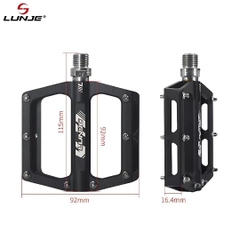 Pedal Nhôm CNC LUNJE XT-T002 Xanh, Đen, Đỏ