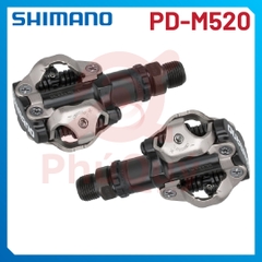 Pedal MTB SHIMANO M520  CHÍNH HÃNG (VAT) KÈM CAN