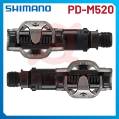 Pedal MTB SHIMANO M520  CHÍNH HÃNG (VAT) KÈM CAN