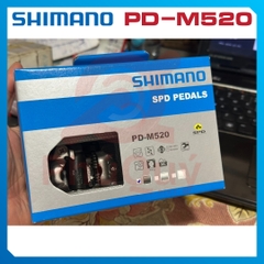 Pedal MTB SHIMANO M520  CHÍNH HÃNG (VAT) KÈM CAN