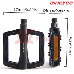 Pedal Nhựa GINEYEA Trục Côn Bi