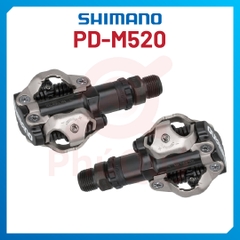 Pedal MTB SHIMANO M520  CHÍNH HÃNG (VAT) KÈM CAN
