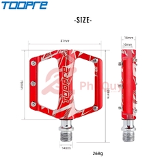 Pedal Nhôm Xe Đạp Road TOOPRE T-100 7 Màu