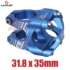 Pô tăng LUNJE Nhôm CNC 31.8 ĐEN ĐỎ XANH