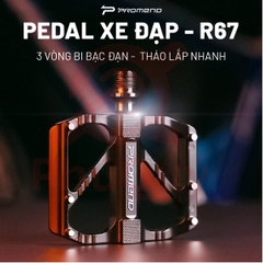 Pedal Bàn Đạp PROMEND R67 3 Vòng Bạc Đạn