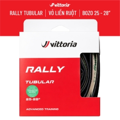 Vỏ BoZo Vittoria Tubular Rally 700x25 HÔNG ĐEN ( VAT )