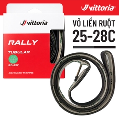 Vỏ BoZo Vittoria Tubular Rally 700x25 HÔNG ĐEN ( VAT )