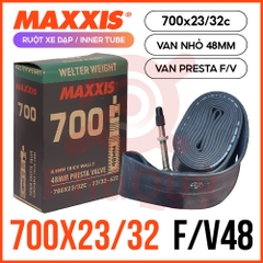 Ruột Maxxis VN 700 x 23/32c van xe đạp F/V 48mm (VAT)