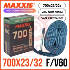 Ruột Maxxis VN 700x23/32c van xe đạp F/V 60mm (VAT)